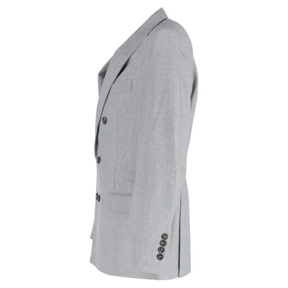 Brunello Cucinelli Grey Double Breasted Jacket